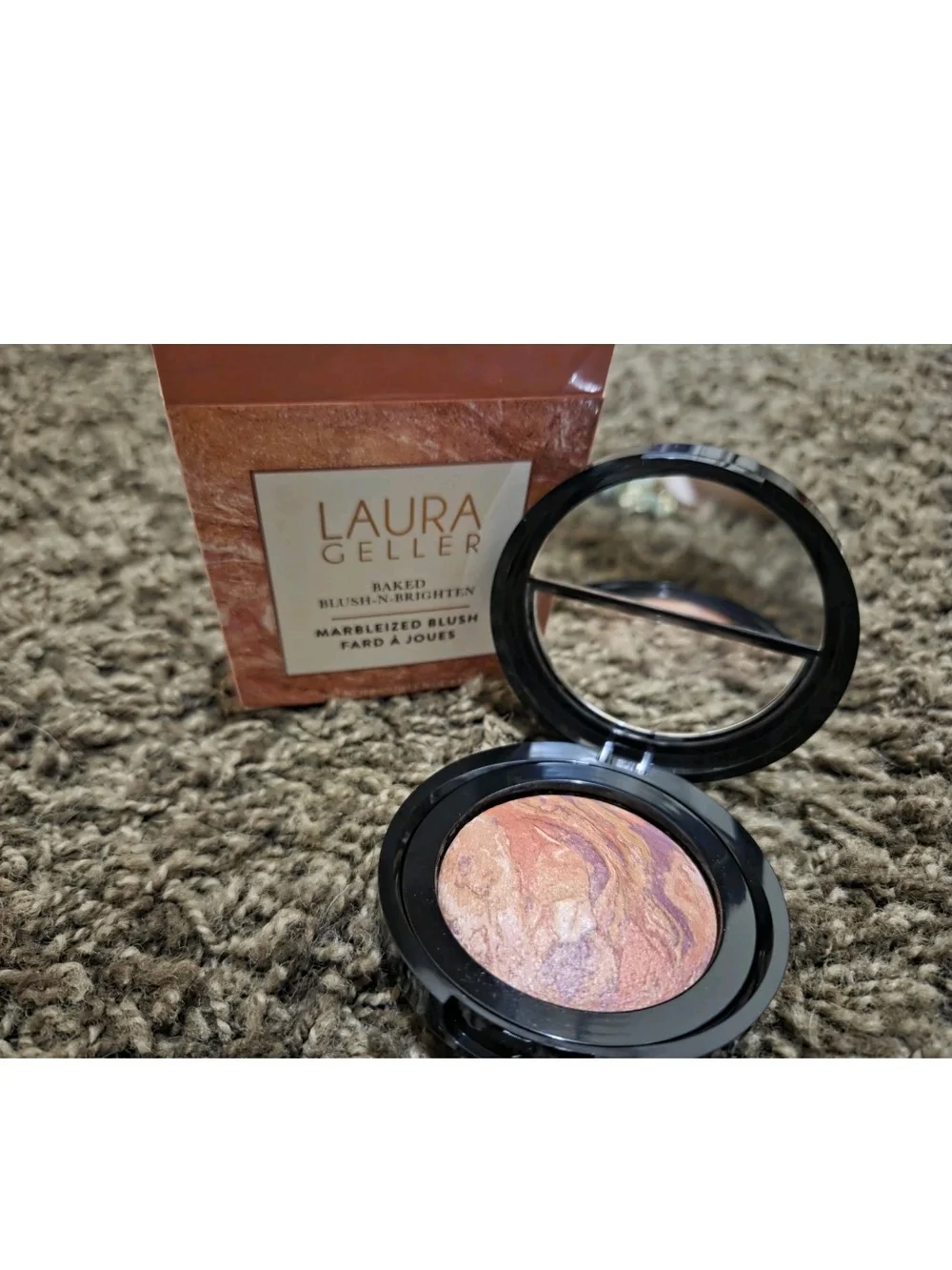 Laura Geller Marbleized Baked Blush in Peachy Pink